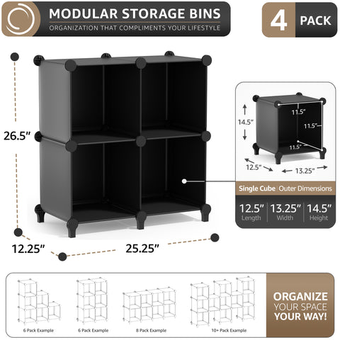 Stackable Cube Storage Design Stackable Cube Storage Organizer – Sorbus Home