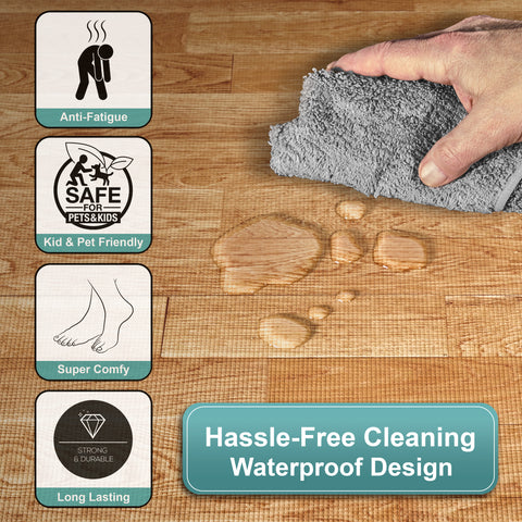 16 Tiles 64 Sq ft Wood Grain Foam Tiles