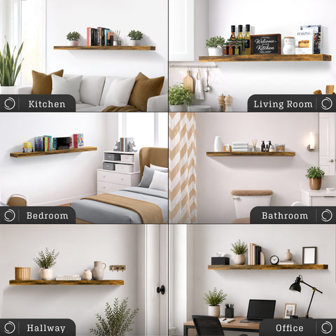 55-Inch Extra Long Floating Shelf (1-Piece)