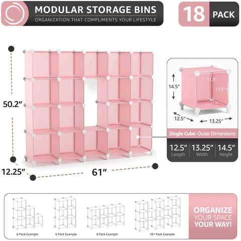 Stackable Cube Storage Organizer