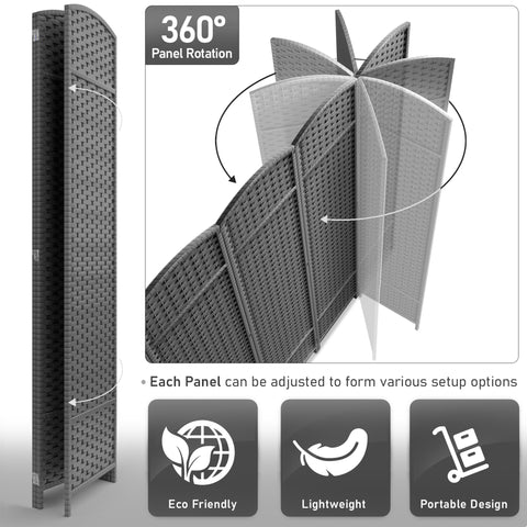 Panel Room Divider (Double Hinged)