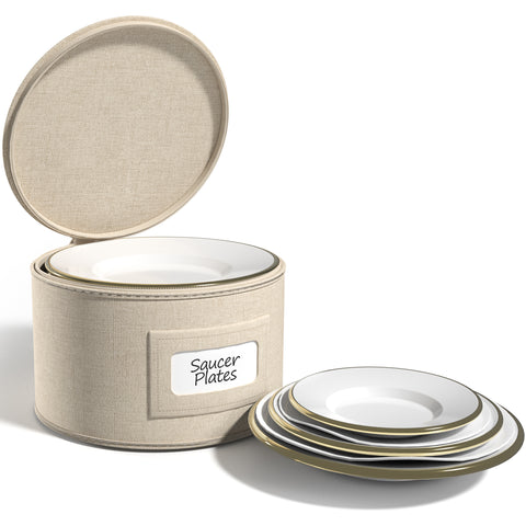 China Storage Saucer Plate Container Dinnerware Organizer (1 Piece)