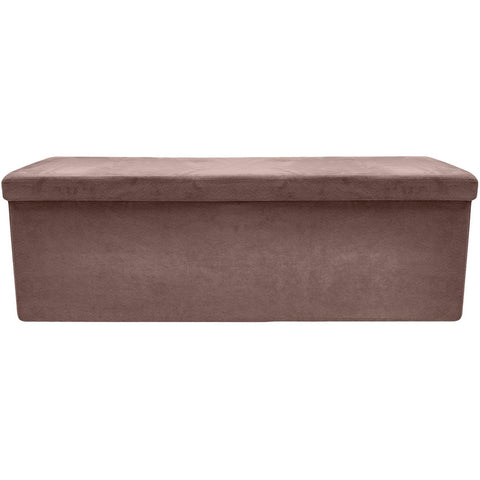 Faux Suede Storage Bench (Large)