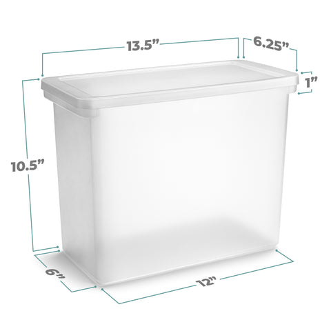 Plastic File Crate with Lid