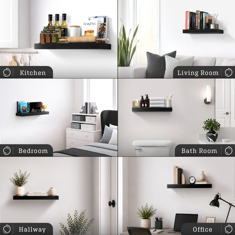 Wall Mounted Floating Shelf (1-Piece)