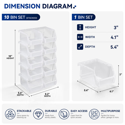 Open Front Kitchen Storage Bin