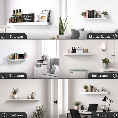 Long Floating Shelf (1-Piece)