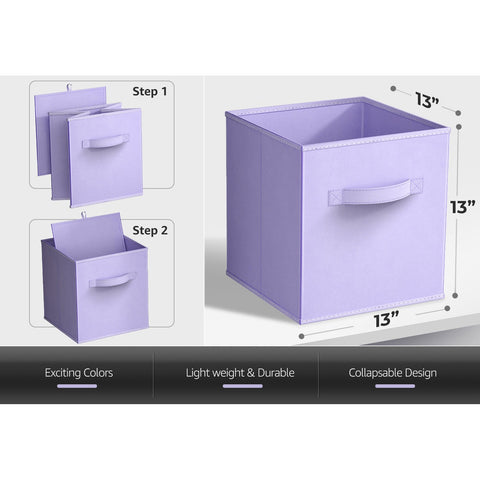 13" Large Cube Storage Bin (Single Pack Pastels)