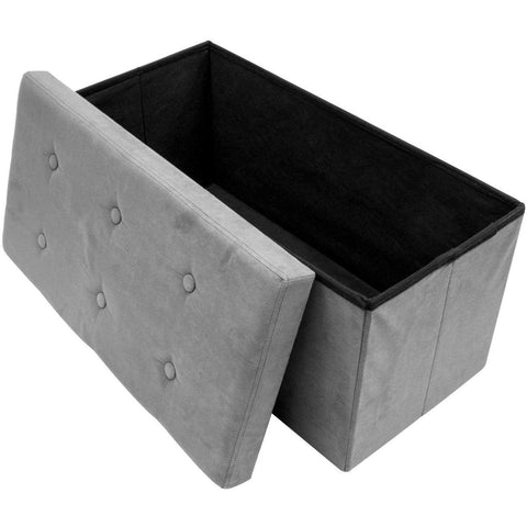 Faux Suede Storage Bench (Medium)