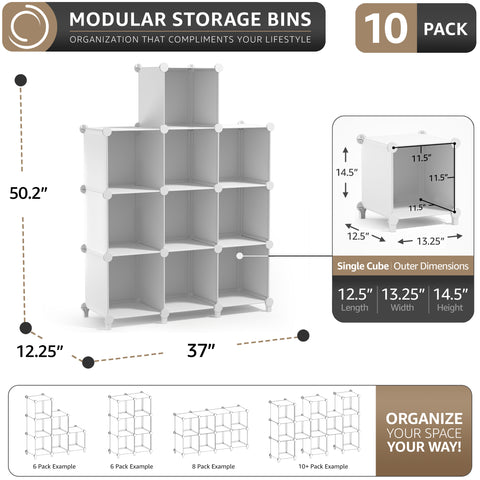 Stackable Cube Storage Organizer