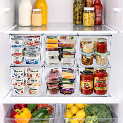 Clear Storage Bins with Handles