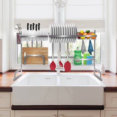 Over-The-Sink Dish Drying Rack