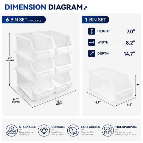 Open Front Kitchen Storage Bin