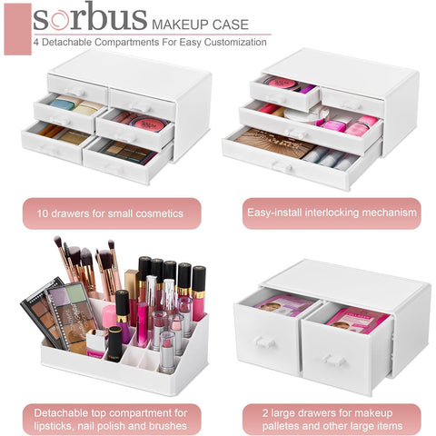 Stackable Makeup Organizer (12 Drawer)