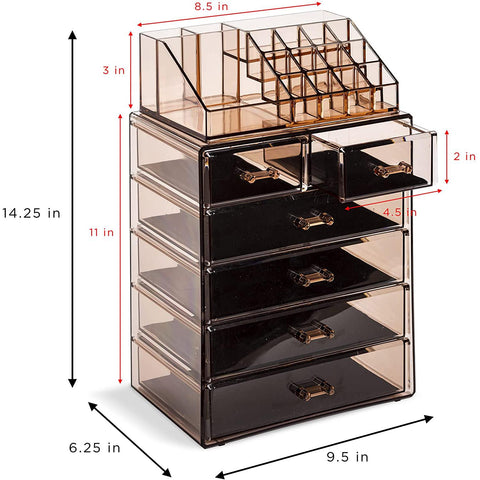 Makeup Organizer Set Tray (6 Drawer)