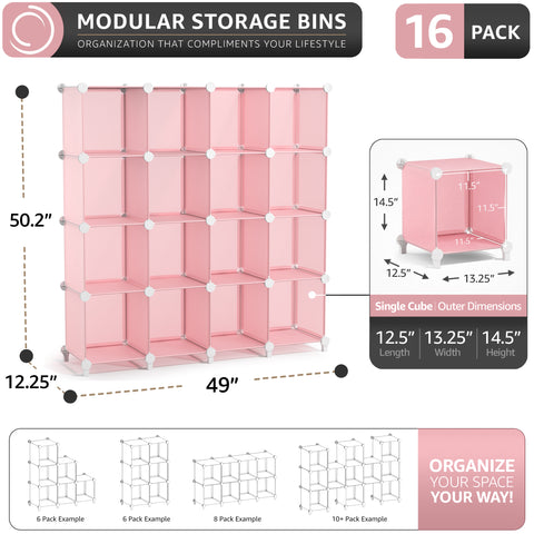 Stackable Cube Storage Organizer