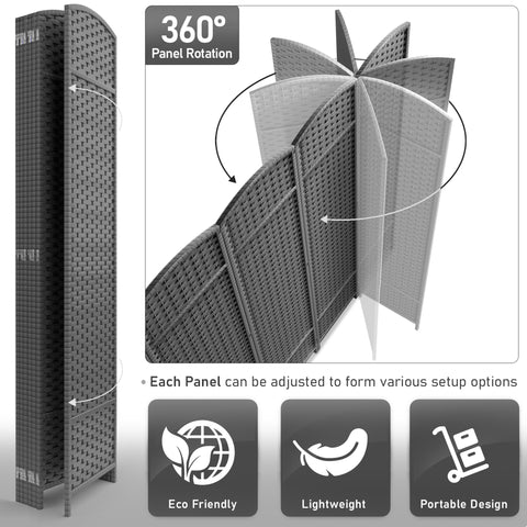 Panel Room Divider (Double Hinged)