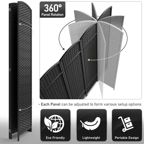 Panel Room Divider (Double Hinged)