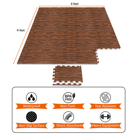 Floor Mat Interlocking Set (16 Pc)