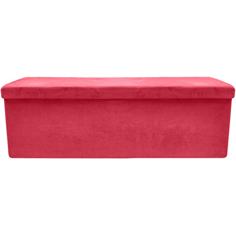 Faux Suede Storage Bench (Large)