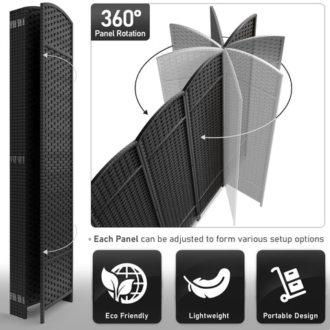 Panel Room Divider (Double Hinged)