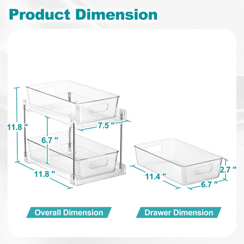 2-Tier Pull-Out Office Organizers