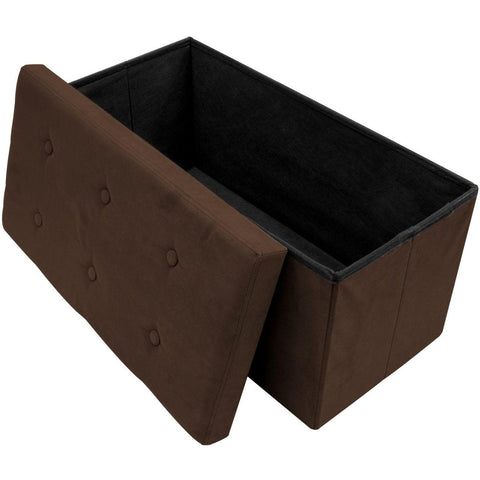 Faux Suede Storage Bench (Medium)