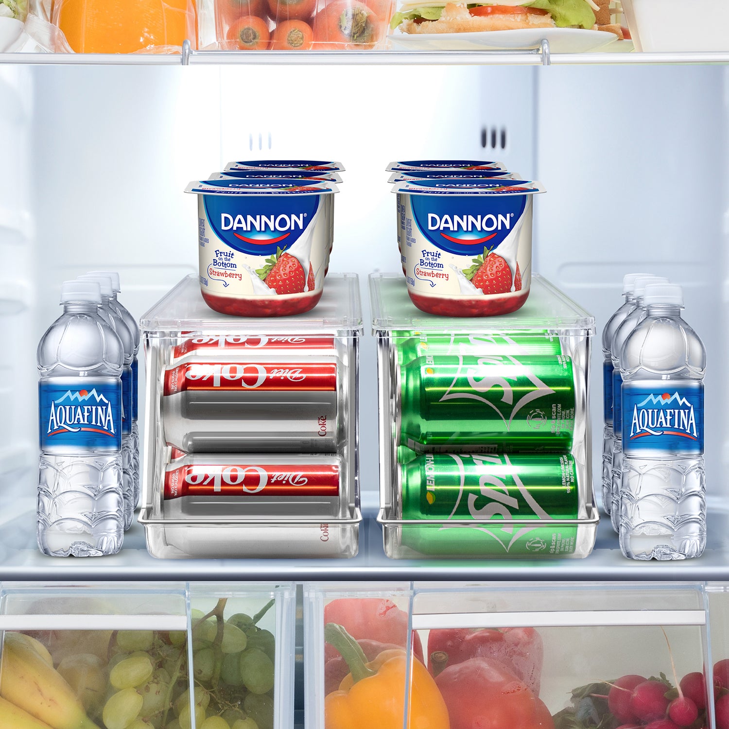 Beverage Dispenser for Fridge Juice Jug for Refrigerator Plastic