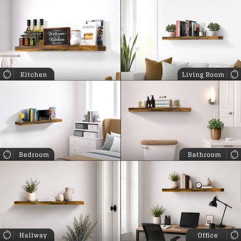 Long Floating Shelf (1-Piece)