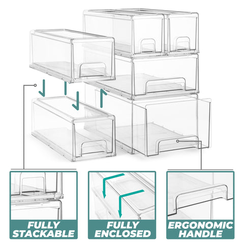 Laundry Drawer Organizers with Handles