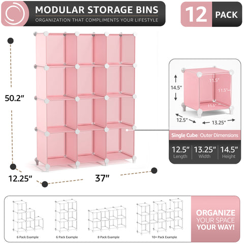 Stackable Cube Storage Organizer