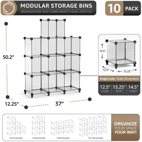 Stackable Cube Storage Organizer
