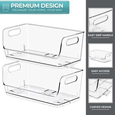 Open Front Storage Bins