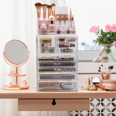 Makeup Organizer Case (9 Drawer 4Pc)