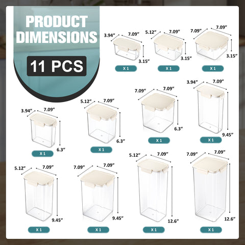 Set of 11 Airtight Food Container Set