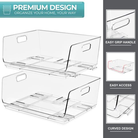 Open Front Bins Set