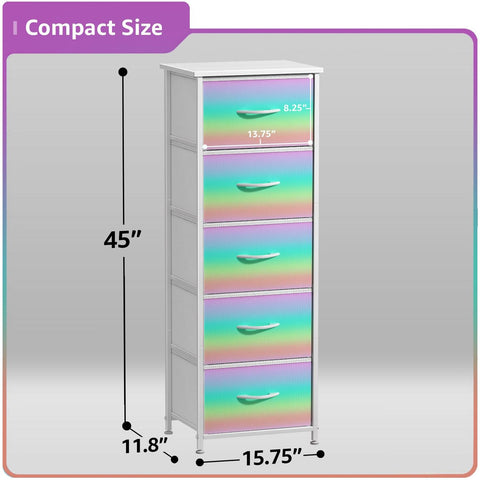 5 Drawer Tower Nightstand