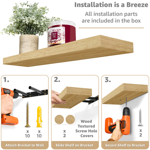 Floating Shelves (Set of 3)