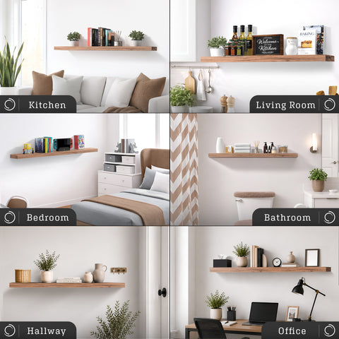 55-Inch Extra Long Floating Shelf (1-Piece)