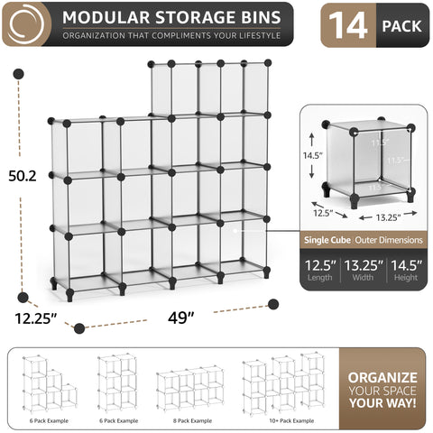 Stackable Cube Storage Organizer