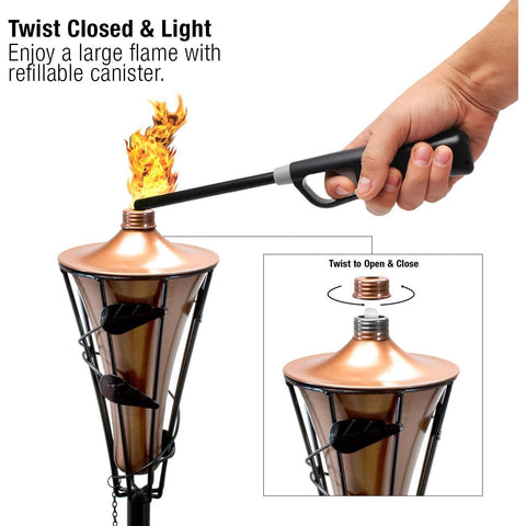 Matney refillable metal torches (4 Pack)