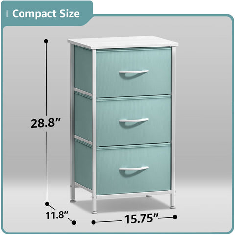 3 Drawer Display Nightstand