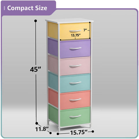 6 Drawer Tall Dresser