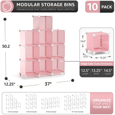 Stackable Cube Storage Organizer