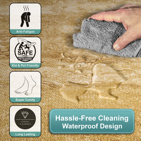16 Tiles 64 Sq ft Wood Grain Foam Mats