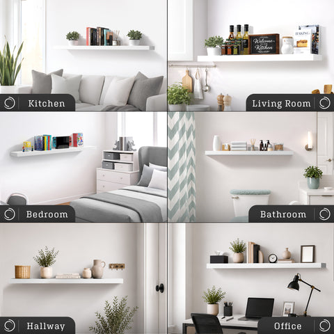 55-Inch Extra Long Floating Shelf (1-Piece)