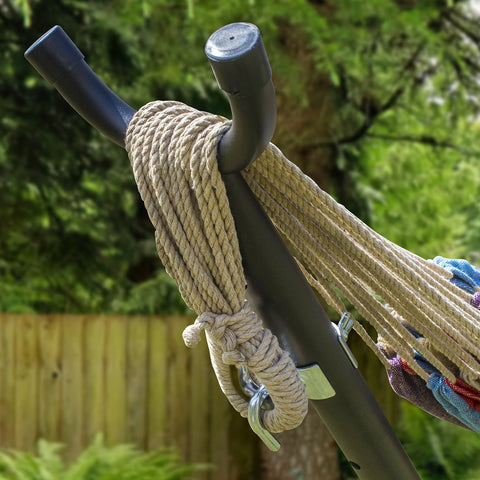 Double Hammock with Steel Stand