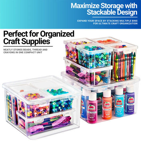 Variety Pack Hardware Storage Container Set (6 Pc)