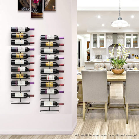 6-Tier Bottle Wall Mounted Wine Rack