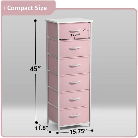 6 Drawer Tall Dresser